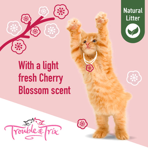 Trouble & Trix Cat Tofu Cherry Blossom Cat Litter
