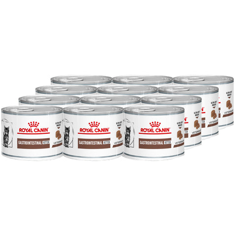 Royal Canin Veterinary Feline Gastrointestinal Kitten Canned Wet Cat Food 195g Can x 12 Tray