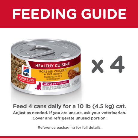 Hill's Science Diet Feline Adult Healthy Cuisine Chicken & Rice Medley 79g