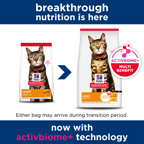 Hill's Science Diet Feline Adult Light Dry Food 2kg