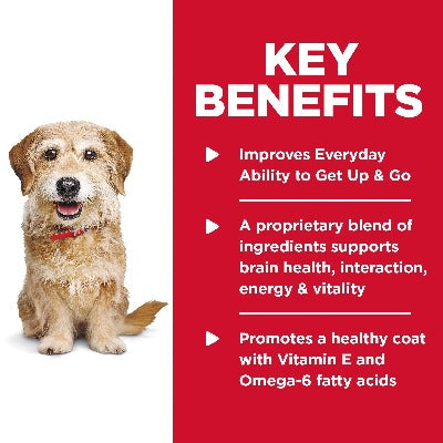 Hill's Science Diet Adult 7+ Senior Vitality Small & Mini Senior Dry Dog Food 1.58kg