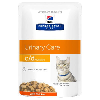 Hill's Prescription Diet c/d Multicare Urinary Care Chicken Cat Food Pouches