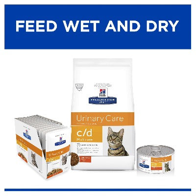 Hill's Prescription Diet c/d Multicare Urinary Care Chicken Cat Food Pouches