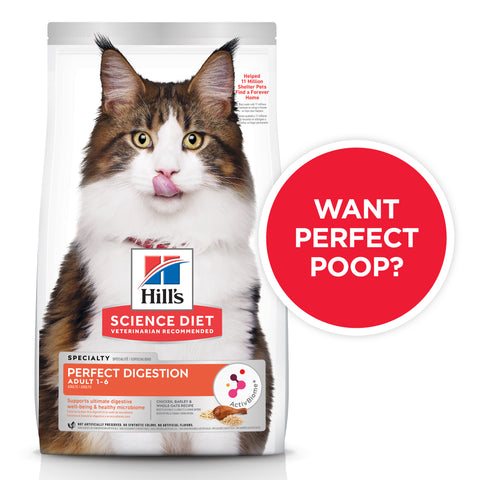 Hill's Science Diet Feline Perfect Digestion Adult Dry Food 1.59kg