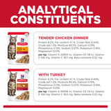 Hill's Science Diet Feline Adult Poultry Selection Variety Pack (6 Chicken, 6 Turkey) Pouch Food 12x85g