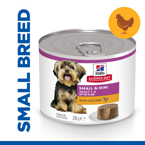 Hill's Science Diet Adult Small & Mini with Chicken Wet Dog Food 200g x 12 tray