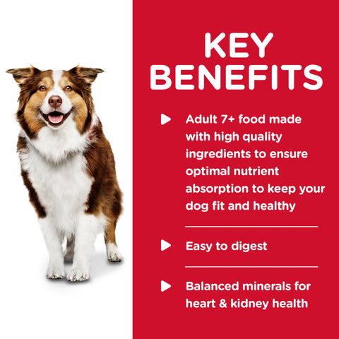 Hill's Science Diet Adult 7+ Savory Stew Beef & Vegetables Canned Dog Food 363g x 12 Tray