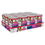 Hill's Science Diet Adult 7+ Savory Stew Beef & Vegetables Canned Dog Food 363g x 12 Tray