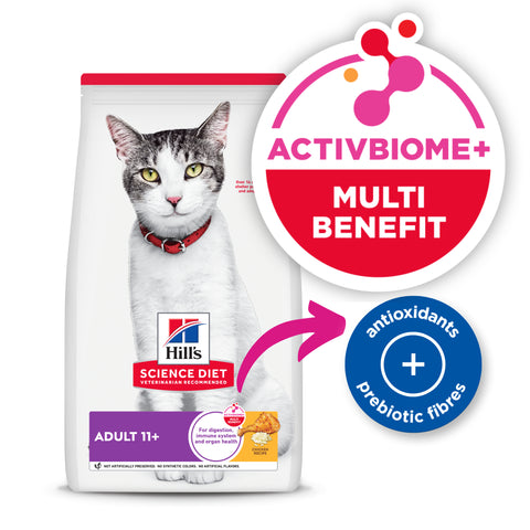 Hill's Science Diet Feline Adult 11+ Senior Dry Food 1.58kg