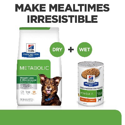 Hill's Prescription Diet Metabolic Weight Loss & Maintenance Dog Food 370g x 12 Tray