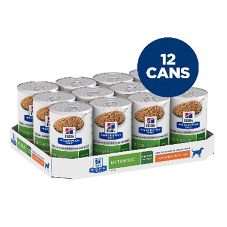 Hill's Prescription Diet Metabolic Weight Loss & Maintenance Dog Food 370g x 12 Tray