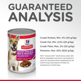 Hill's Science Diet Adult Savory Stew Beef & Vegetables Canned Wet Dog Food 363g x 12 Tray