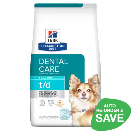 Hill's Prescription Diet t/d Small Bites Dental Care Dry Dog Food 2.25kg