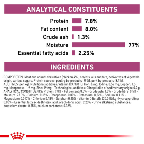 Royal Canin Cat Renal Sachets Chicken (in Gravy) 85g x 12 Sachets