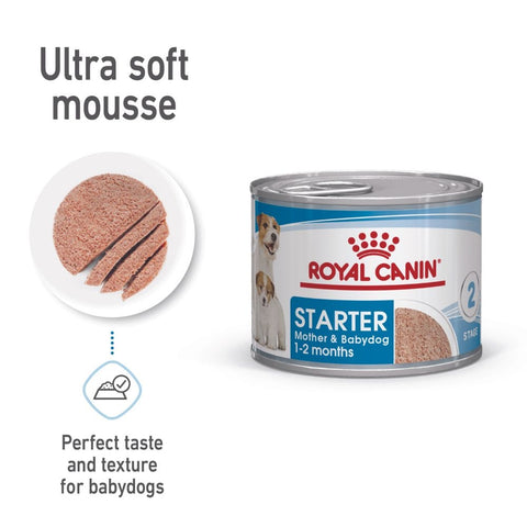 Royal Canin Starter Mother and Babydog Can 195g x 12 Tray