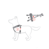 EzyDog Chest Plate Harness - Black