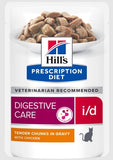Hill's Prescription Diet i/d Digestive Care Chicken Cat Food Pouches 12x85g