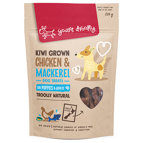 Yours Droolly Kiwi Grown Puppy Chicken & Mackerel Treats