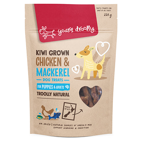 Yours Droolly Kiwi Grown Puppy Chicken & Mackerel Treats