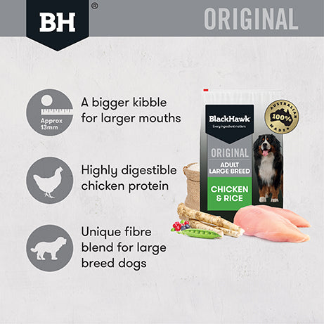 Black Hawk Adult Dog Large Breed Chicken 20kg