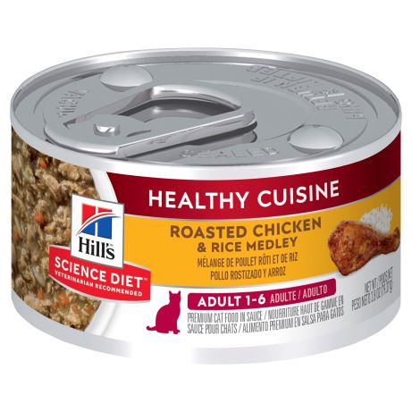 Hill's Science Diet Feline Adult Healthy Cuisine Chicken & Rice Medley 79g