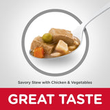 Hills Science Diet Adult Savory Stew Chicken & Vegetables Canned Wet Dog Food 363g x 12 Tray