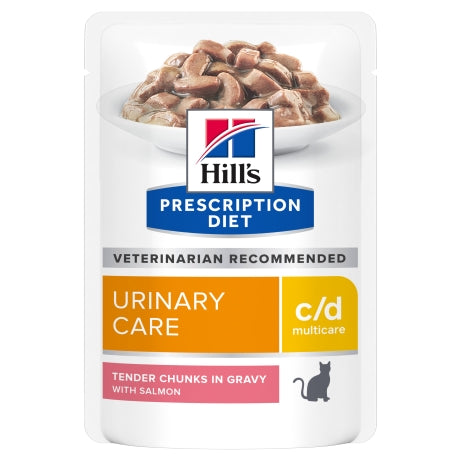 Hill's Prescription Diet c/d Multicare Urinary Care Salmon Cat Food Pouches
