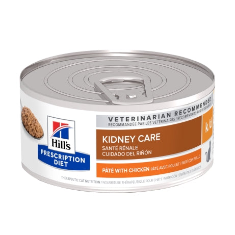 Hill's Prescription Diet k/d Kidney Care Pate with Chicken Canned Cat Food 156g