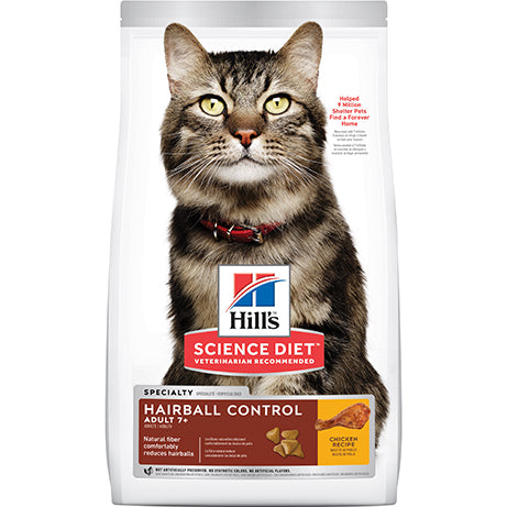 Hill's Science Diet Feline Adult 7+ Hairball Control Senior Dry Food