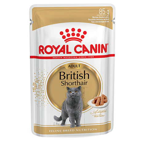 Royal Canin British Shorthair Adult Cat (in Gravy) 85g x 12 Sachets