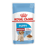 Royal Canin Medium Puppy Wet Food (in Gravy) 140g x 10 Pouches