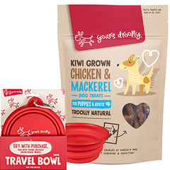 Yours Droolly Kiwi Grown Puppy Chicken & Mackerel Treats