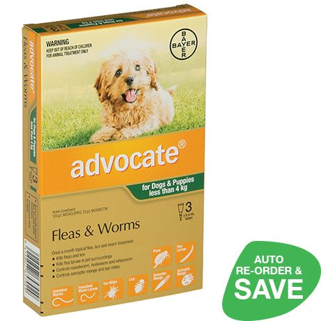 Advocate Small Dogs and Puppies under 4kg - 3 pack