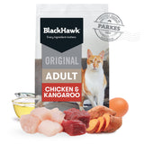 Black Hawk Adult Cat Chicken and Kangaroo 4kg + FREE Variety Pack