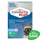 Comfortis PLUS Medium Dog Chewable Flea & Worm Tablets 3 Chews