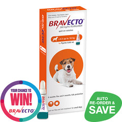Bravecto Spot On Small Dog 4.5-10kg