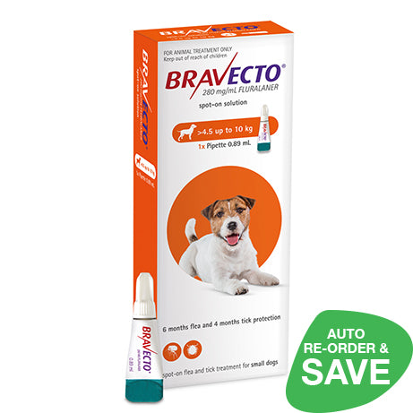 Bravecto Spot On Small Dog 4.5-10kg