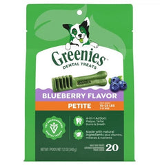 Greenies Dental Chews Blueberry For Petite Dogs 20 Pack