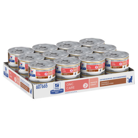 Hill's Prescription Diet ONC Care Cat Chicken & Vegetable Stew 24x82g can