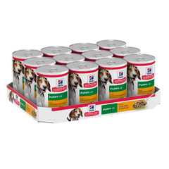 Hill's Science Diet Puppy with Chicken & Barley Canned Wet Dog Food 370g x 12 Tray