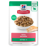 Hill's Science Diet Kitten with Salmon Wet Cat Food pouches 12x85g