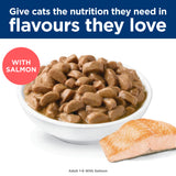 Hill's Science Diet Adult with Salmon Wet Cat Food pouches 12x85g