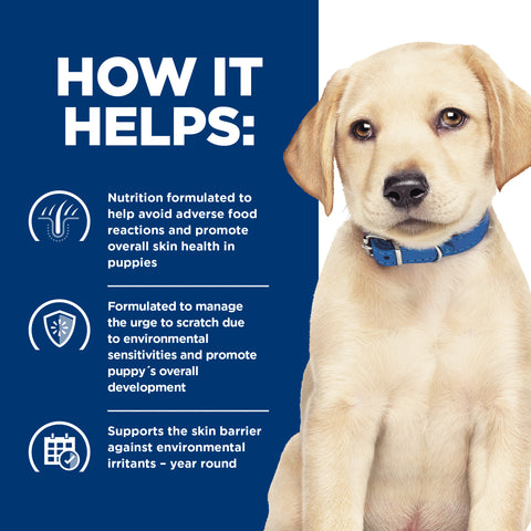 Hill's Prescription Diet Derm Complete Puppy Rice & Egg Recipe Dry Dog Food 6.48kg