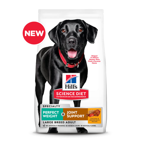 Hill's Science Diet Adult Perfect Weight Large Breed + Joint Support Dry Dog Food 11.3kg