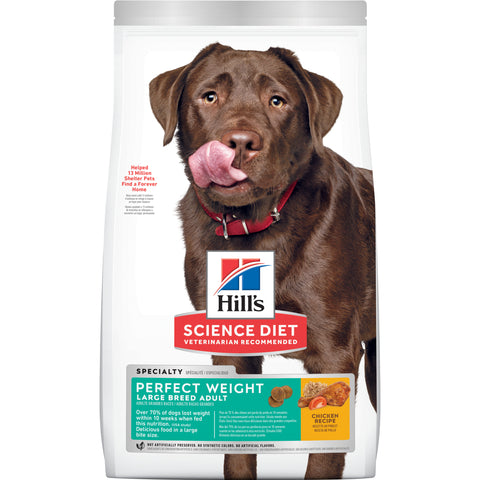 Hill's Science Diet Adult Perfect Weight Dry Dog Food Large Breed 11.3kg