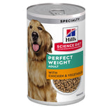 Hill's Science Diet Adult Perfect Weight Canned Wet Dog Food 363g