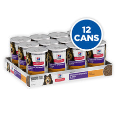 Hill's Science Diet Adult Sensitive Stomach & Skin with Chicken 370g can x 12 Tray