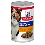 Hill's Science Diet Mature Adult 7+ with Chicken & Barley Canned Dog Food 370g x 12 Tray