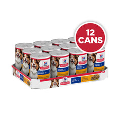 Hill's Science Diet Mature Adult 7+ with Chicken & Barley Canned Dog Food 370g x 12 Tray