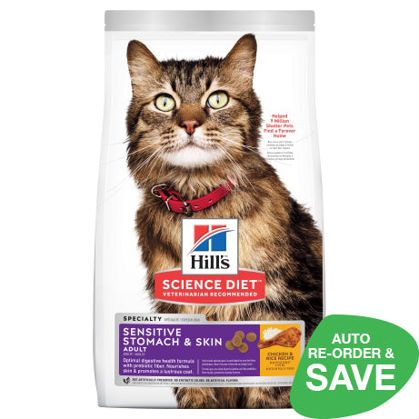 Hill's Science Diet Adult Sensitive Stomach & Skin Dry Cat Food